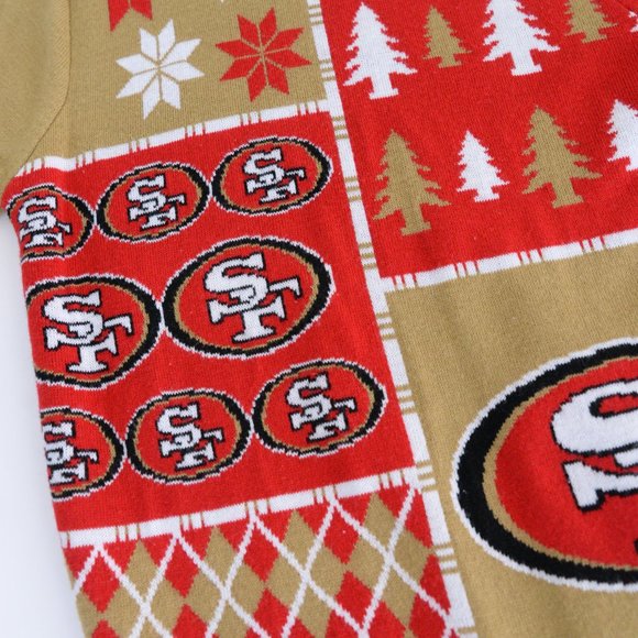 NFL San Francisco 49ers Festive Crewneck Sweater - Picture 7 of 10